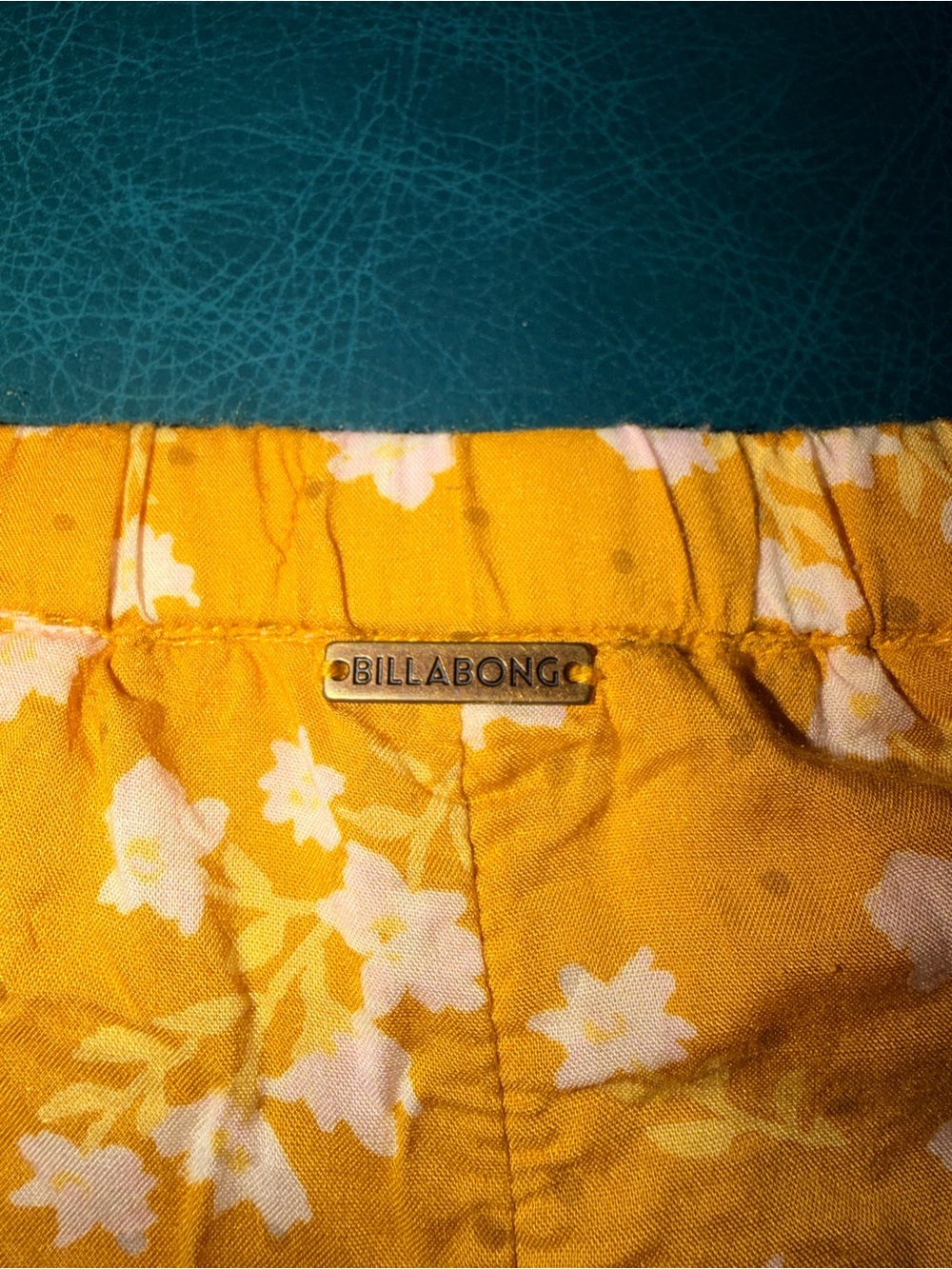 Billabong Yellow Floral A-Line Skirt - Picture 2 of 3